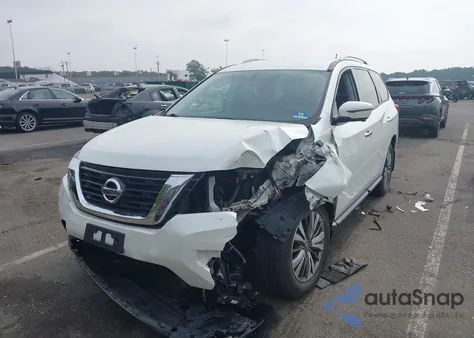 2018 Nissan Pathfinder Sl из США, поврежденный, VIN 5N1DR2MM3JC666944